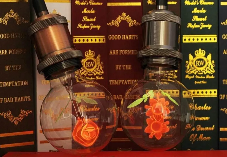 Edison-Glühbirne Love Lamp - Dekorative Vintage-Beleuchtungsvorrichtung