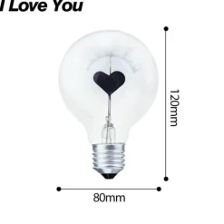 Edison-Glühbirne Love Lamp - Dekorative Vintage-Beleuchtungsvorrichtung