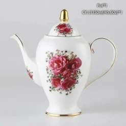 Edle Teekanne aus Bone China – Europäisches Porzellan für Teeliebhaber