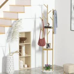 Edle Wandgarderobe – Stilvoller Organizer für Hüte und Mäntel