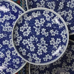 Edler blau-weißer Servierteller aus Porzellan – chinesisches Geschirr für Pasta und Braten