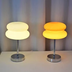 Egg Tart LED-Tischlampe – Dekorative Glasleuchte