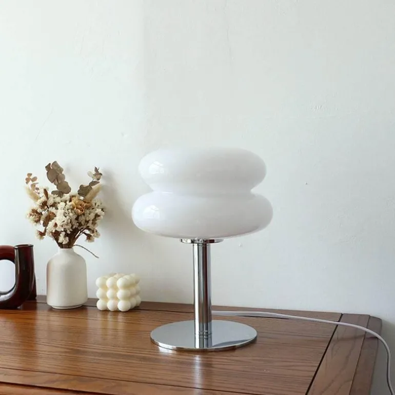 Egg Tart LED-Tischlampe – Dekorative Glasleuchte