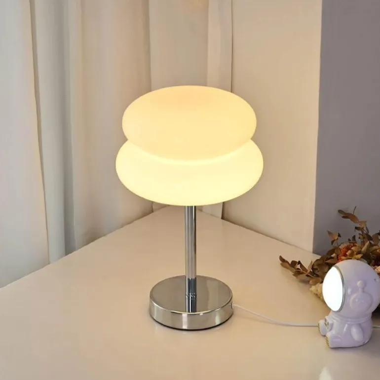 Egg Tart LED-Tischlampe – Dekorative Glasleuchte