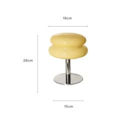 Egg Tart LED-Tischlampe – Dekorative Glasleuchte