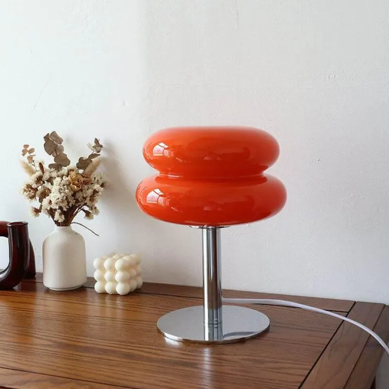 Egg Tart LED-Tischlampe – Dekorative Glasleuchte