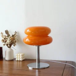 Egg Tart LED-Tischlampe – Dekorative Glasleuchte