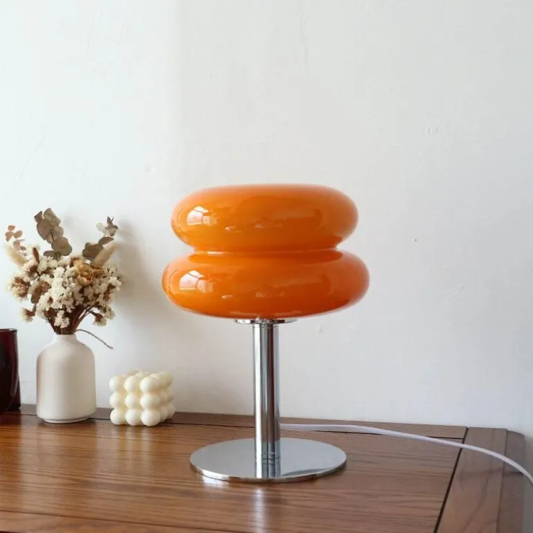 Egg Tart LED-Tischlampe – Dekorative Glasleuchte