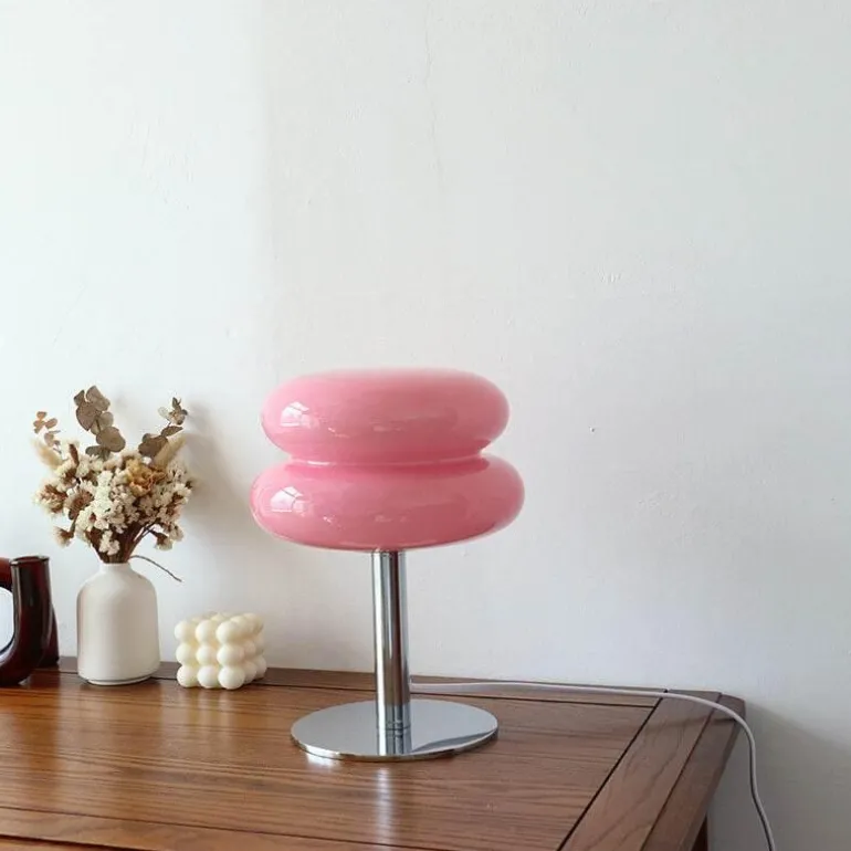 Egg Tart LED-Tischlampe – Dekorative Glasleuchte