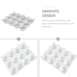 Eierablage aus weißer Keramik – Kreatives Design mit 6 Mulden
