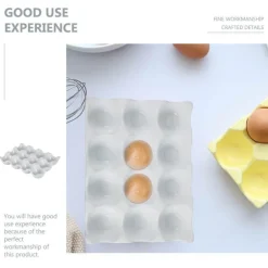 Eierablage aus weißer Keramik – Kreatives Design mit 6 Mulden