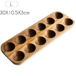 Eier-Aufbewahrungsbox aus Holz – Rustikaler Küchen-Organizer