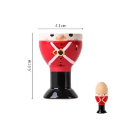 Eierbecherhalter aus Keramik mit Hühnermotiv – Frühstücksgeschirr für Kinder