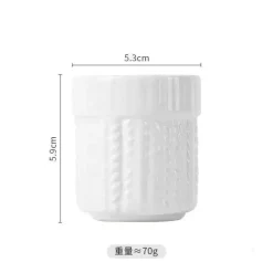 Eierbecherhalter aus Keramik mit Hühnermotiv – Frühstücksgeschirr für Kinder