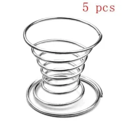 Eierhalter aus Edelstahl – 5er-Set Eierbecher