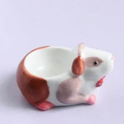 Eierhalter-Set aus Keramik – süße Frühstückshalter in Tierform, 2 Stück