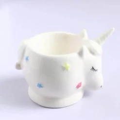 Eierhalter-Set aus Keramik – süße Frühstückshalter in Tierform, 2 Stück