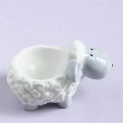 Eierhalter-Set aus Keramik – süße Frühstückshalter in Tierform, 2 Stück