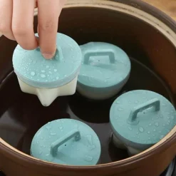 Eierkocher aus Silikon – 4er-Pack Dampfgarformen für perfekte Eier