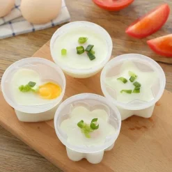 Eierkocher aus Silikon – 4er-Pack Dampfgarformen für perfekte Eier