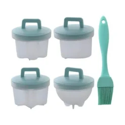 Eierkocher aus Silikon – 4er-Pack Dampfgarformen für perfekte Eier