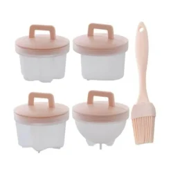 Eierkocher aus Silikon – 4er-Pack Dampfgarformen für perfekte Eier
