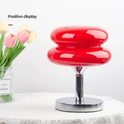 Eierkuchen-Schreibtischlampe aus Glas – Moderne, stilvolle Beleuchtung für Ihr Zuhause