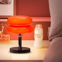 Eierkuchen-Schreibtischlampe aus Glas – Moderne, stilvolle Beleuchtung für Ihr Zuhause