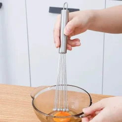 Eierschläger aus Edelstahl – langlebiger Schneebesenmixer für müheloses Backen und Kochen