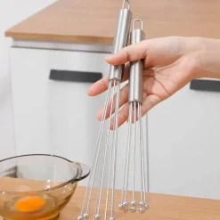 Eierschläger aus Edelstahl – langlebiger Schneebesenmixer für müheloses Backen und Kochen