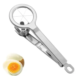 Eierschneider aus Edelstahl, langlebiger Eierschneider für hartgekochte Eier für perfekt gleichmäßige Scheiben