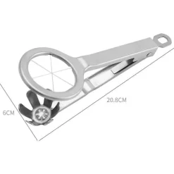 Eierschneider aus Edelstahl, langlebiger Eierschneider für hartgekochte Eier für perfekt gleichmäßige Scheiben