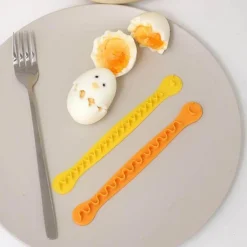 Eierschneider-Set mit Smiley-Gesicht – 6-teiliges lustiges Küchenwerkzeug