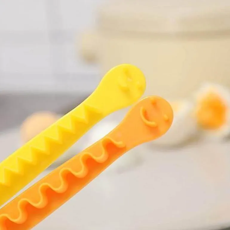 Eierschneider-Set mit Smiley-Gesicht – 6-teiliges lustiges Küchenwerkzeug