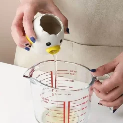 Eiertrenner aus Keramik – Einfaches Werkzeug zum Trennen von Eigelb und Eiweiß