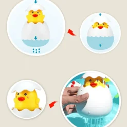 Eiförmiges Wassersprinkler-Badespielzeug für Babys