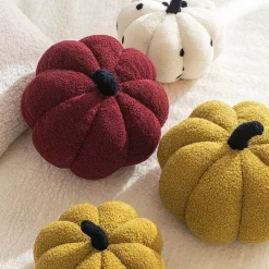 Einfarbiges Kürbiskissen - Dekoratives Herbstkissen