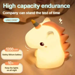 Einhorn LED-Nachtlampe - Sanft leuchtende Schlafzimmerdekoration