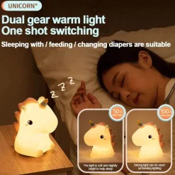 Einhorn LED-Nachtlampe - Sanft leuchtende Schlafzimmerdekoration