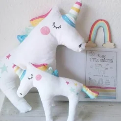 Einhorn-Babykissen – weiche Kopfstütze aus Plüsch für Kleinkinder