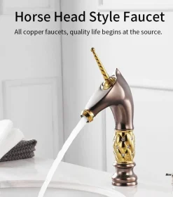 Einhorn-Badezimmerarmatur – Kreative Einzelwaschbeckenarmatur