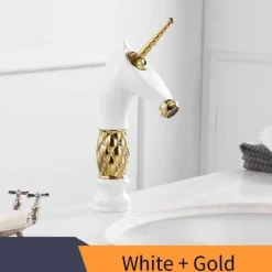 Einhorn-Badezimmerarmatur – Kreative Einzelwaschbeckenarmatur