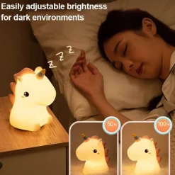 Einhorn-Nachtlichtlampe für Kinder – sanft leuchtendes Dekor für das Kinderzimmer