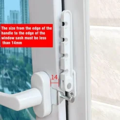 Einstellbare Fensterbegrenzersperre - Sichere Fenstersicherung