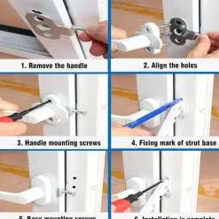 Einstellbare Fensterbegrenzersperre - Sichere Fenstersicherung