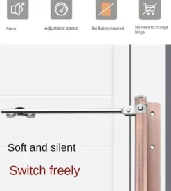 Einstellbarer automatischer Türschließer mit Feder – einfach zu installierender Türmechanismus