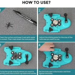 Einstellbarer Diamantbohrer-Sucher - Bohrführungs-Werkzeugsatz