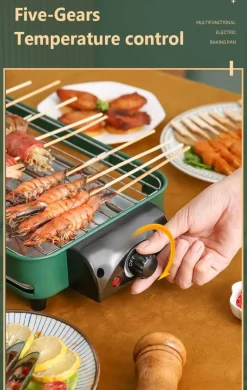 Einstellbarer rauchfreier Elektrogrill - Kochgerät für den Innenbereich