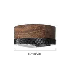Einstellbares Espresso-Verteilungswerkzeug - Holzstampfer 51–53 mm