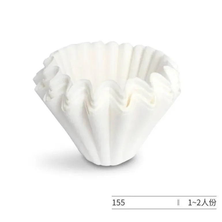 Einweg-Kaffeefilter – Weiße Papierkörbe für die Zubereitung von 1–4 Tassen